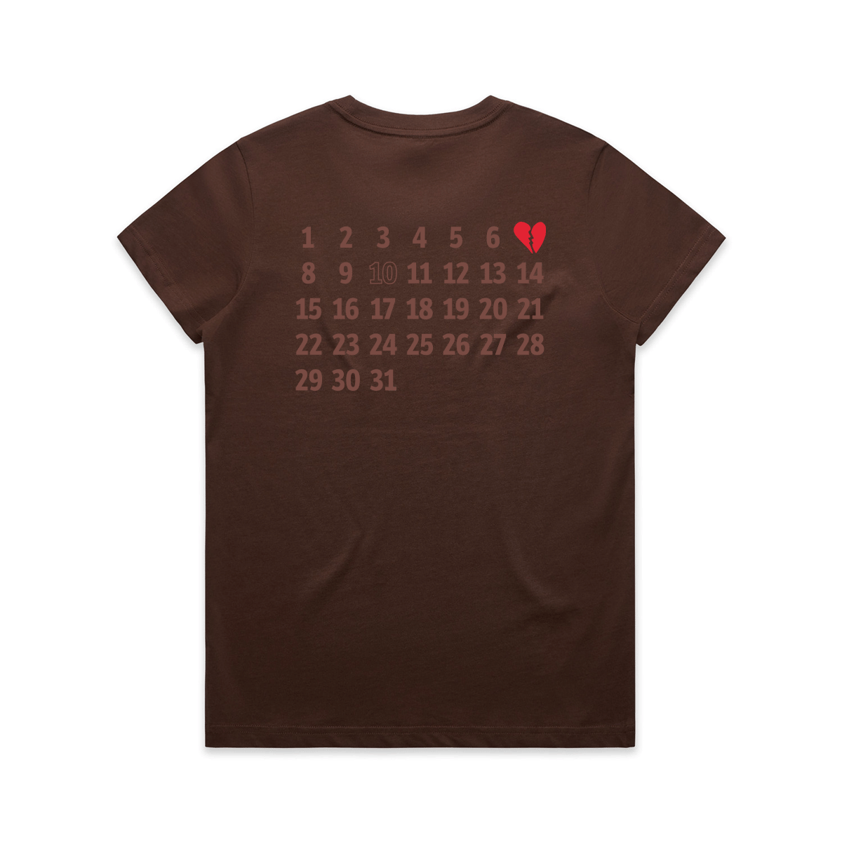 Calendar Heart - Ladies Tee