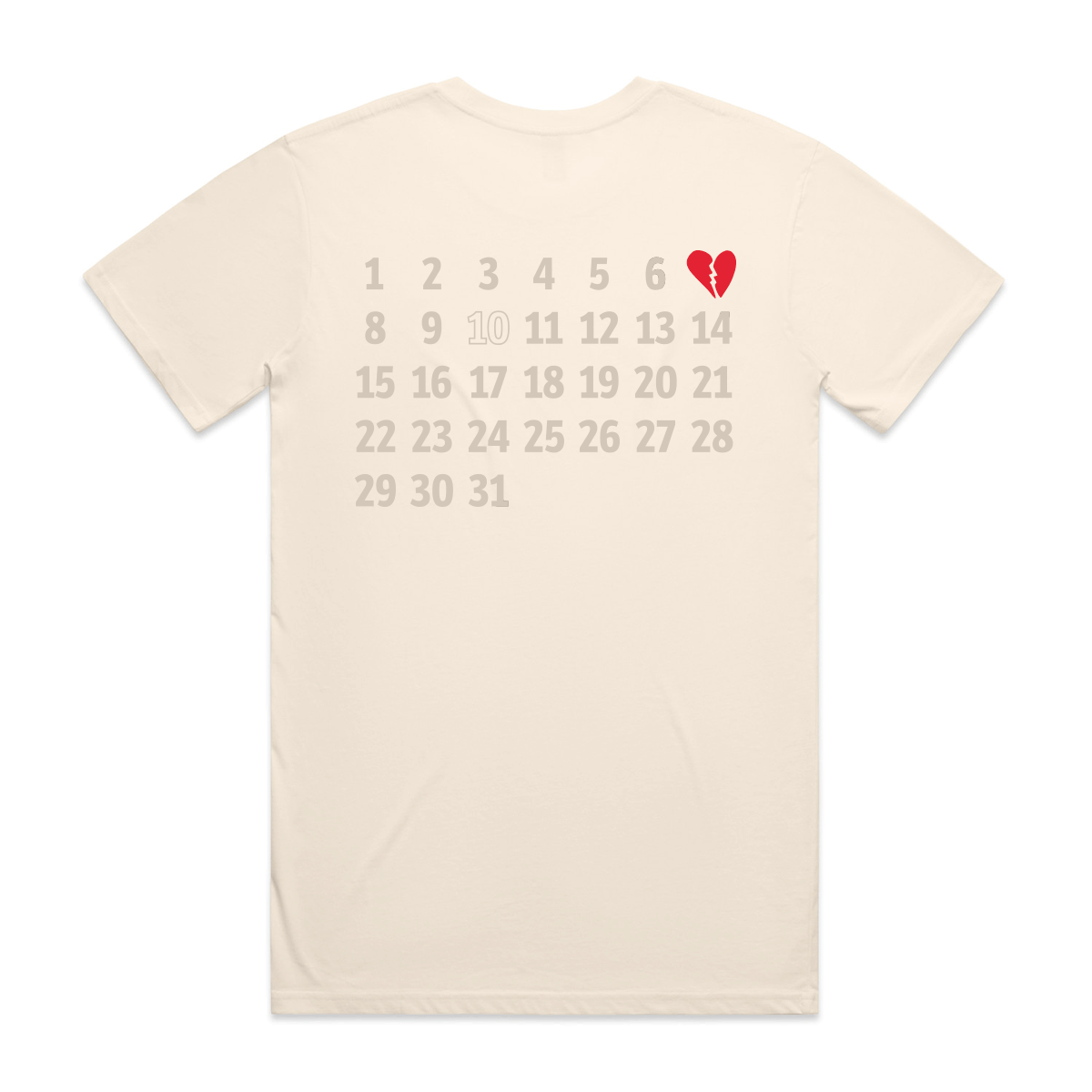 Calendar Heart - Men's Tee