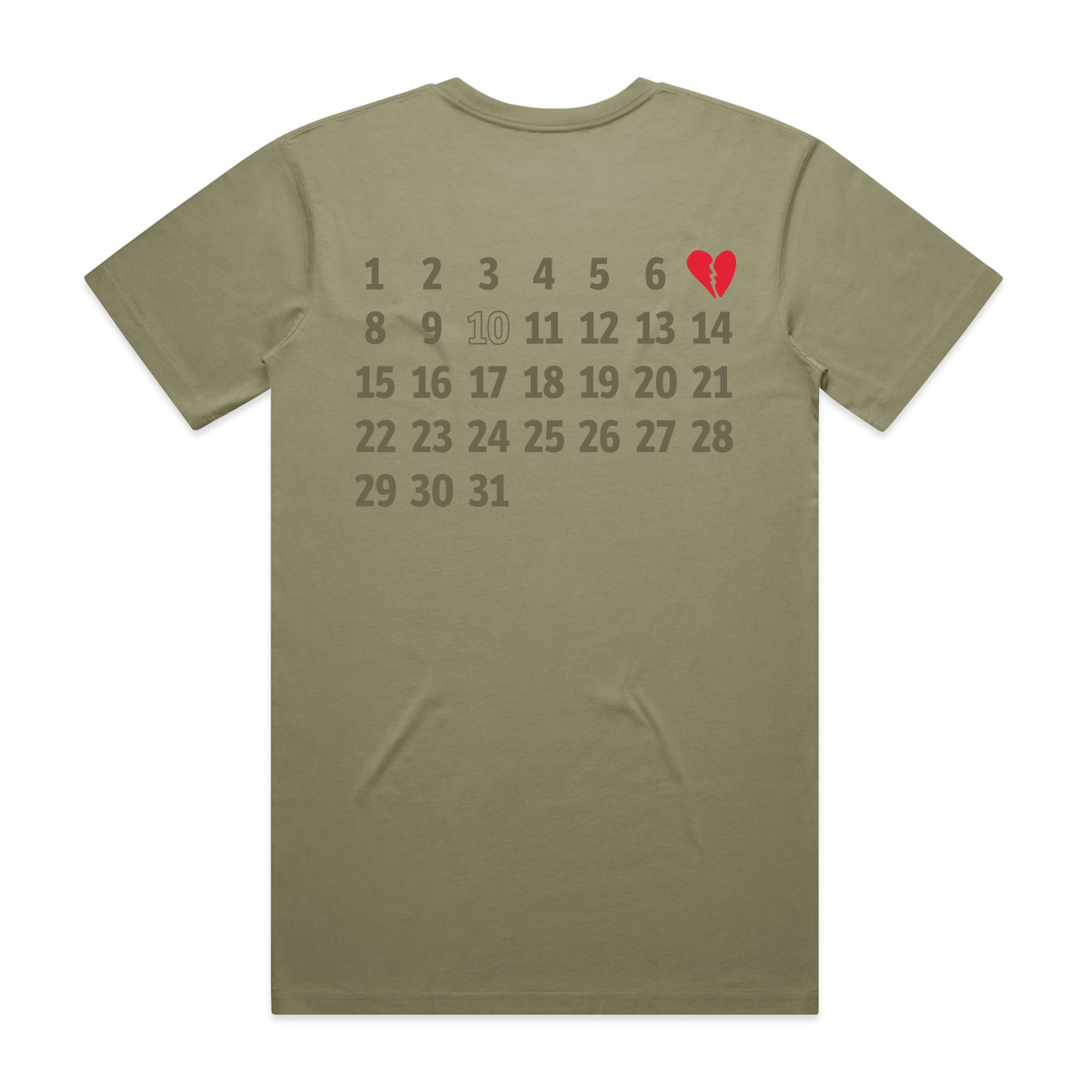 Calendar Heart - Men's Tee