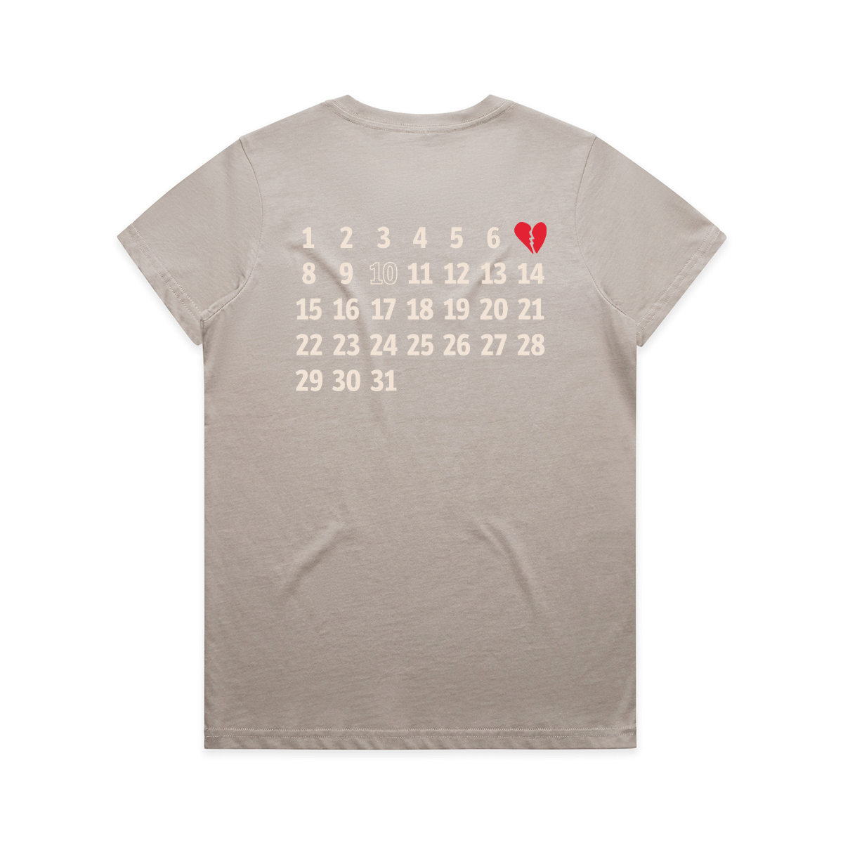 Calendar Heart - Ladies Tee